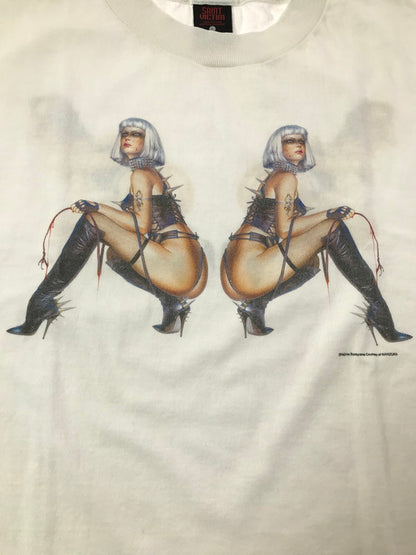 【中古美品】【メンズ】 SAINT MICHAEL セントマイケル × HAJIME SORAYAMA 空山基氏 25AW LADIES SRYM_SS TEE SM-HR1-0000-C78 プリントTシャツ 半袖Tシャツ 142-260920-na-02-tagh サイズ：L カラー：ホワイト 万代Net店