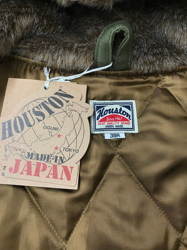 【中古品】【メンズ】 HOUSTON ヒューストン B-9 FLIGHT COAT 94 50276 フライト コート 94 アウター 145-260918-rt-03-tagh サイズ：38R カラー：カーキ 万代Net店