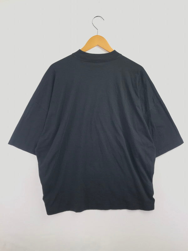 【中古品】【メンズ】 JIL SANDER ジルサンダー OVERSIZE MOCK NECK TEE JSMU706022 オーバーサイズ モックネック Tシャツ 半袖Tシャツ 141-260912-na-20-tagh サイズ：M カラー：ブラック 万代Net店