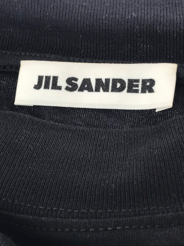 【中古品】【メンズ】 JIL SANDER ジルサンダー OVERSIZE MOCK NECK TEE JSMU706022 オーバーサイズ モックネック Tシャツ 半袖Tシャツ 141-260912-na-20-tagh サイズ：M カラー：ブラック 万代Net店