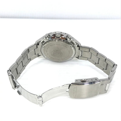 【中古品】【メンズ】 CITIZEN シチズン ECO-DRIVE CHRONOGRAPH BLUE DIAL H500-S064597 エコドライブ クロノグラフ 腕時計 時計 197-260915-ki-04-tagh カラー：シルバー/ネイビー 万代Net店