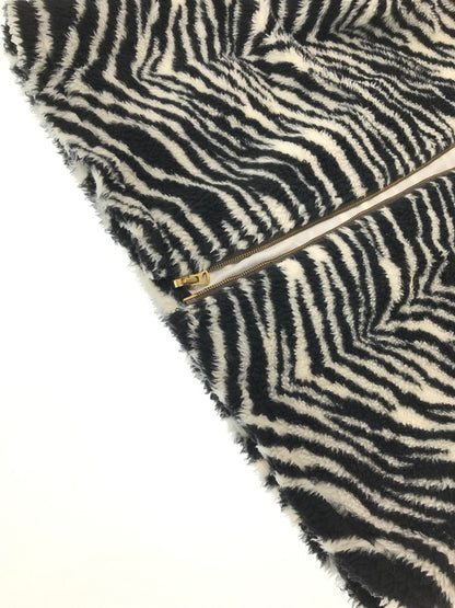 【現状渡し品】【メンズ】 STYLE EYES スタイル アイズ ZEBRA PATTERN FLEECE JACKET BLACK WHITE SE14506 ゼブラ パターン フリース ジャケット アウター 145-260917-rt-17-tagh サイズ：40 カラー：ブラック/ホワイト 万代Net店