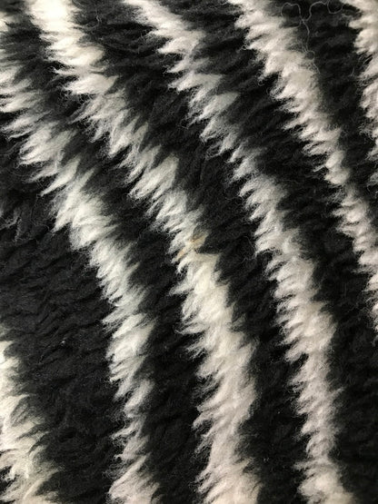 【現状渡し品】【メンズ】 STYLE EYES スタイル アイズ ZEBRA PATTERN FLEECE JACKET BLACK WHITE SE14506 ゼブラ パターン フリース ジャケット アウター 145-260917-rt-17-tagh サイズ：40 カラー：ブラック/ホワイト 万代Net店