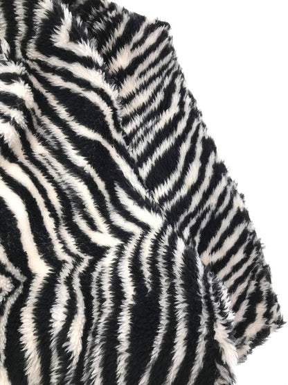 【現状渡し品】【メンズ】 STYLE EYES スタイル アイズ ZEBRA PATTERN FLEECE JACKET BLACK WHITE SE14506 ゼブラ パターン フリース ジャケット アウター 145-260917-rt-17-tagh サイズ：40 カラー：ブラック/ホワイト 万代Net店