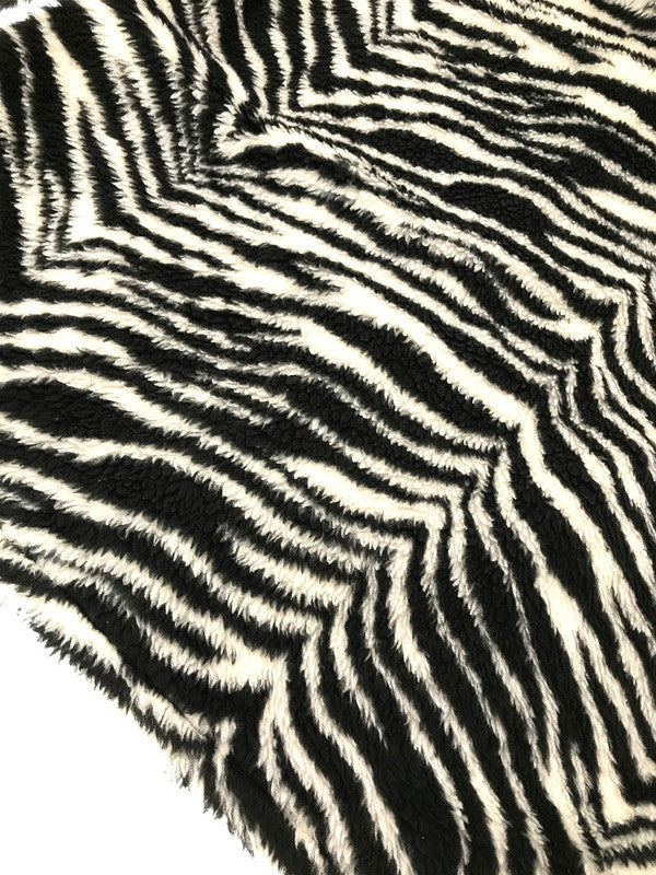 【現状渡し品】【メンズ】 STYLE EYES スタイル アイズ ZEBRA PATTERN FLEECE JACKET BLACK WHITE SE14506 ゼブラ パターン フリース ジャケット アウター 145-260917-rt-17-tagh サイズ：40 カラー：ブラック/ホワイト 万代Net店