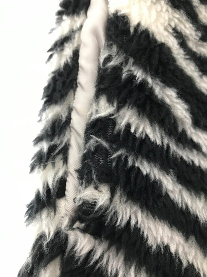 【現状渡し品】【メンズ】 STYLE EYES スタイル アイズ ZEBRA PATTERN FLEECE JACKET BLACK WHITE SE14506 ゼブラ パターン フリース ジャケット アウター 145-260917-rt-17-tagh サイズ：40 カラー：ブラック/ホワイト 万代Net店