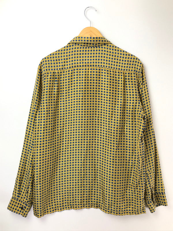 【中古品】【メンズ】 SUPREME シュプリーム 16FW CANE SILK SHIRT YELLOW ケーン シルク シャツ 長袖シャツ トップス 149-261001-rt-05-tagh サイズ：L カラー：イエロー 万代Net店