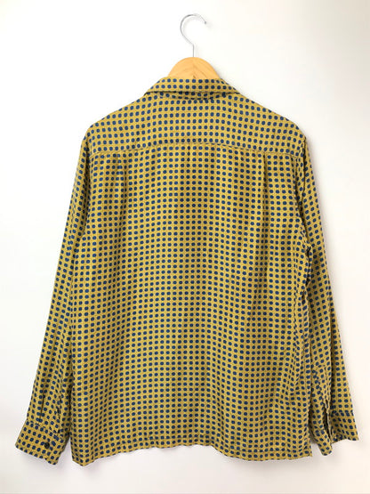 【中古品】【メンズ】 SUPREME シュプリーム 16FW CANE SILK SHIRT YELLOW ケーン シルク シャツ 長袖シャツ トップス 149-261001-rt-05-tagh サイズ：L カラー：イエロー 万代Net店