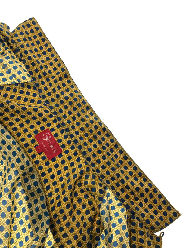 【中古品】【メンズ】 SUPREME シュプリーム 16FW CANE SILK SHIRT YELLOW ケーン シルク シャツ 長袖シャツ トップス 149-261001-rt-05-tagh サイズ：L カラー：イエロー 万代Net店