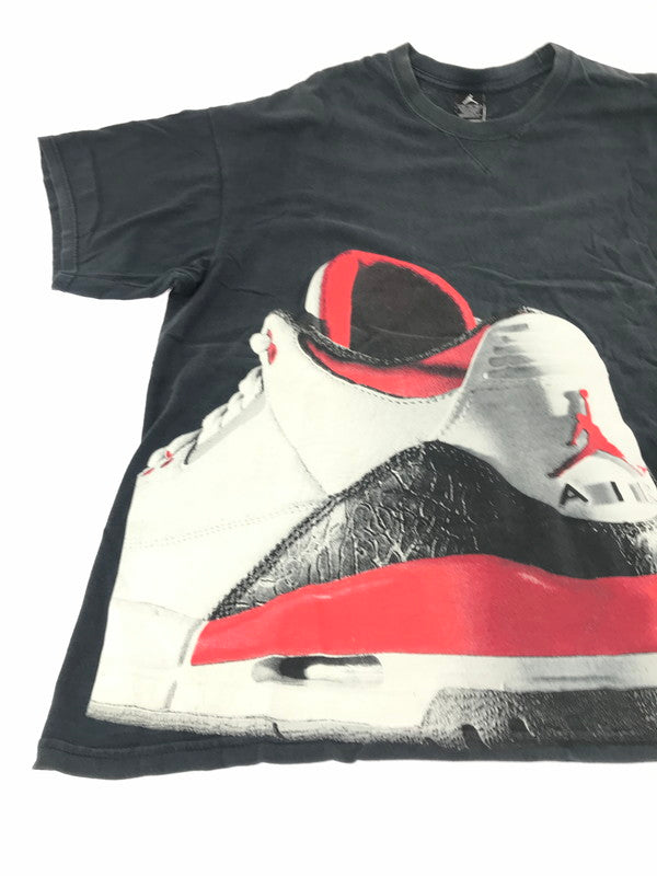 【現状渡し品】【メンズ】 NIKE ナイキ 00'S JORDAN 3 990335 00年代 エアジョーダン プリント Tシャツ 半袖Tシャツ 146-260912-na-24-tagh サイズ：XXL カラー：ブラック 万代Net店