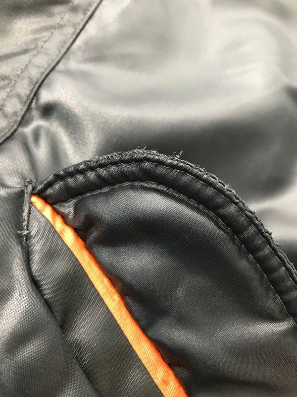 【現状渡し品】【メンズ】 VINTAGE ヴィンテージ FLIGHT JACKET BLACK フライト ジャケット アウター ミリタリージャケット 146-260918-rt-06-tagh サイズ：XL カラー：ブラック 万代Net店