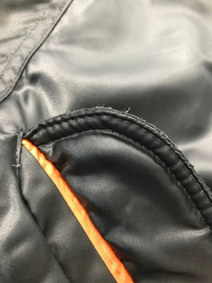 【現状渡し品】【メンズ】 VINTAGE ヴィンテージ FLIGHT JACKET BLACK フライト ジャケット アウター ミリタリージャケット 146-260918-rt-06-tagh サイズ：XL カラー：ブラック 万代Net店