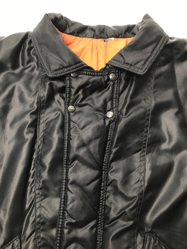 【現状渡し品】【メンズ】 VINTAGE ヴィンテージ FLIGHT JACKET BLACK フライト ジャケット アウター ミリタリージャケット 146-260918-rt-06-tagh サイズ：XL カラー：ブラック 万代Net店