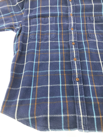 【中古品】【メンズ】 ST.JOHN'S BAY セント ジョンズ ベイ 90～00's FLANNEL SHIRT BLUE 90年代～2000年代 フランネル シャツ トップス ライトアウター 146-260917-rt-07-tagh サイズ：XL カラー：ブルー 万代Net店