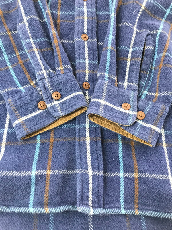 【中古品】【メンズ】 ST.JOHN'S BAY セント ジョンズ ベイ 90～00's FLANNEL SHIRT BLUE 90年代～2000年代 フランネル シャツ トップス ライトアウター 146-260917-rt-07-tagh サイズ：XL カラー：ブルー 万代Net店
