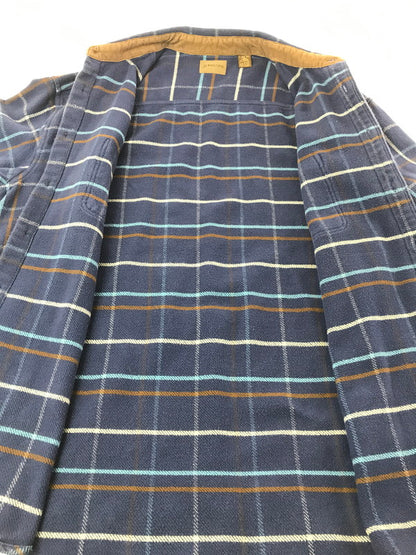 【中古品】【メンズ】 ST.JOHN'S BAY セント ジョンズ ベイ 90～00's FLANNEL SHIRT BLUE 90年代～2000年代 フランネル シャツ トップス ライトアウター 146-260917-rt-07-tagh サイズ：XL カラー：ブルー 万代Net店
