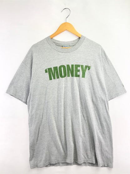 【現状渡し品】【メンズ】 DRAWLS ドロールズ 90'S MONEY T-SHIRT 90年代 ロゴ Tシャツ 半袖Tシャツ 146-260912-na-23-tagh サイズ：XL カラー：グレー 万代Net店