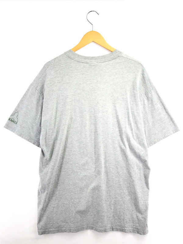 【現状渡し品】【メンズ】 DRAWLS ドロールズ 90'S MONEY T-SHIRT 90年代 ロゴ Tシャツ 半袖Tシャツ 146-260912-na-23-tagh サイズ：XL カラー：グレー 万代Net店