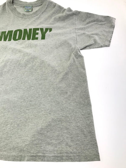【現状渡し品】【メンズ】 DRAWLS ドロールズ 90'S MONEY T-SHIRT 90年代 ロゴ Tシャツ 半袖Tシャツ 146-260912-na-23-tagh サイズ：XL カラー：グレー 万代Net店