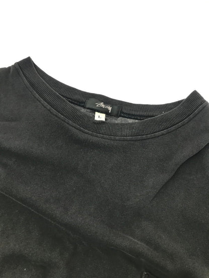 【現状渡し品】【メンズ】 OLD STUSSY オールド ステューシー 80'S STOCK LOGO T-SHIRT USA製 80年代 月桂樹 ロゴ Tシャツ 半袖Tシャツ 142-260912-na-27-tagh サイズ：L カラー：ブラック 万代Net店