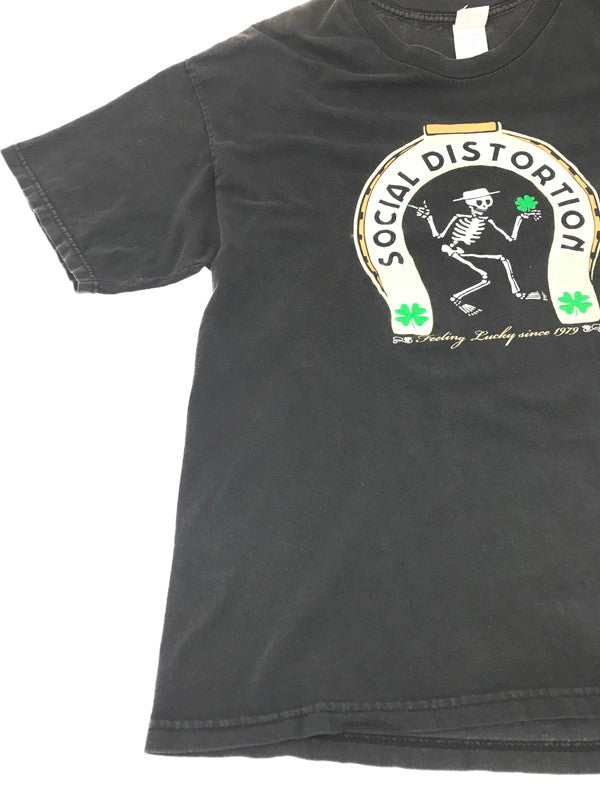 【現状渡し品】【メンズ】 USED SOCIAL DISTORTION TENNESSEE RIVER BAND T-SHIRT ソーシャル ディストーション テネシーリバー バンド Tシャツ 半袖Tシャツ 146-260912-na-21-tagh サイズ：XL カラー：ブラック 万代Net店