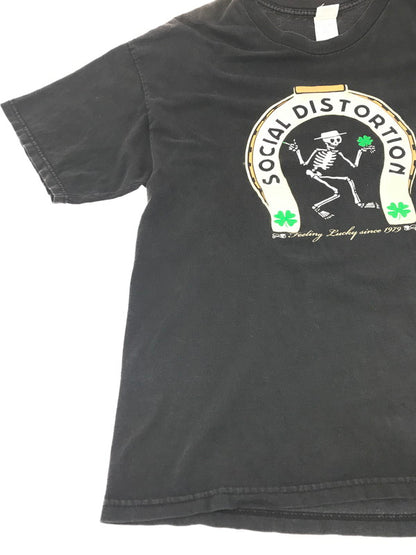 【現状渡し品】【メンズ】 USED SOCIAL DISTORTION TENNESSEE RIVER BAND T-SHIRT ソーシャル ディストーション テネシーリバー バンド Tシャツ 半袖Tシャツ 146-260912-na-21-tagh サイズ：XL カラー：ブラック 万代Net店