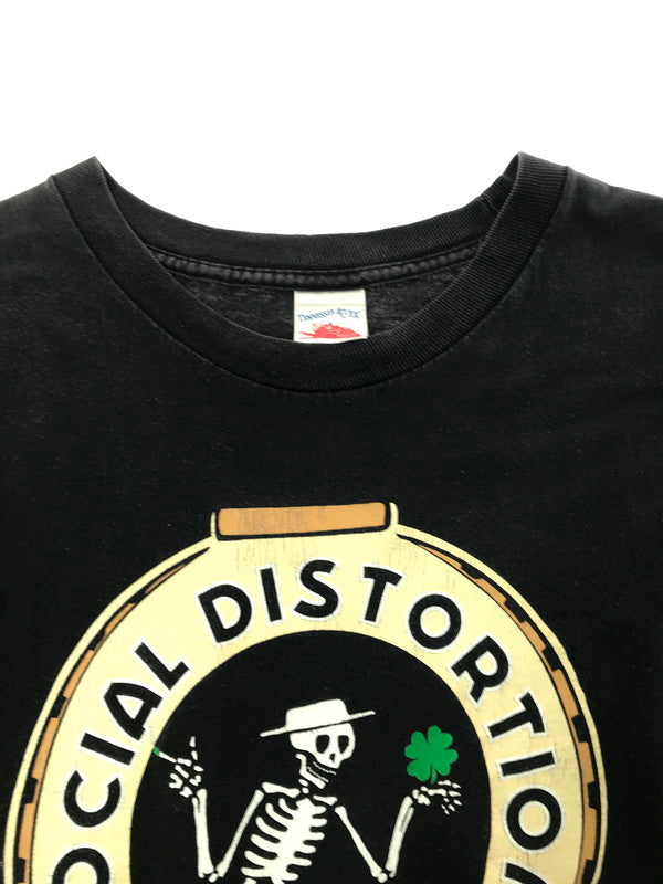 【現状渡し品】【メンズ】 USED SOCIAL DISTORTION TENNESSEE RIVER BAND T-SHIRT ソーシャル ディストーション テネシーリバー バンド Tシャツ 半袖Tシャツ 146-260912-na-21-tagh サイズ：XL カラー：ブラック 万代Net店