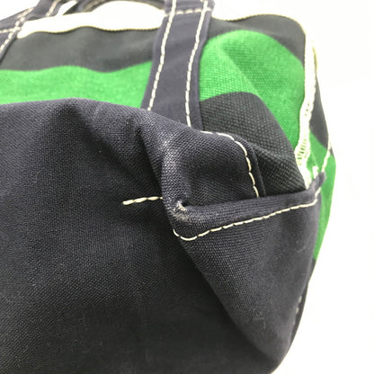 【現状渡し品】【メンズ】 L.L.BEAN エルエルビーン BOAT AND TOTE MINI USA製 ボート アンド トート ミニ バッグ ハンドバッグ カバン 188-260927-na-08-tagh カラー：ネイビー/グリーン 万代Net店