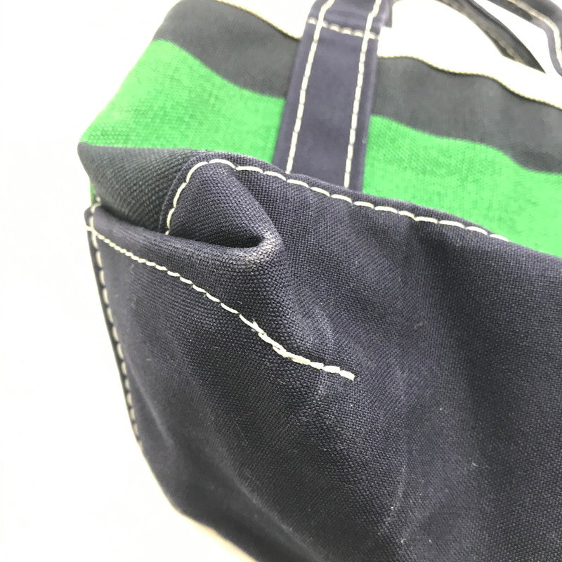 【現状渡し品】【メンズ】 L.L.BEAN エルエルビーン BOAT AND TOTE MINI USA製 ボート アンド トート ミニ バッグ ハンドバッグ カバン 188-260927-na-08-tagh カラー：ネイビー/グリーン 万代Net店