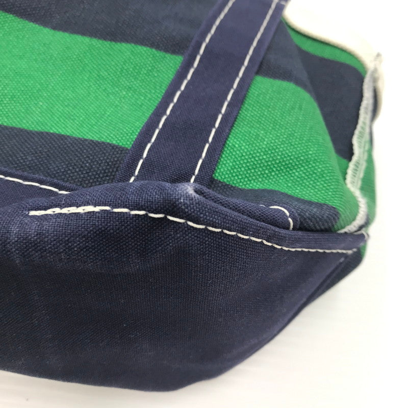【現状渡し品】【メンズ】 L.L.BEAN エルエルビーン BOAT AND TOTE MINI USA製 ボート アンド トート ミニ バッグ ハンドバッグ カバン 188-260927-na-08-tagh カラー：ネイビー/グリーン 万代Net店