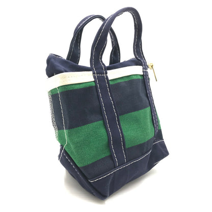 【現状渡し品】【メンズ】 L.L.BEAN エルエルビーン BOAT AND TOTE MINI USA製 ボート アンド トート ミニ バッグ ハンドバッグ カバン 188-260927-na-08-tagh カラー：ネイビー/グリーン 万代Net店