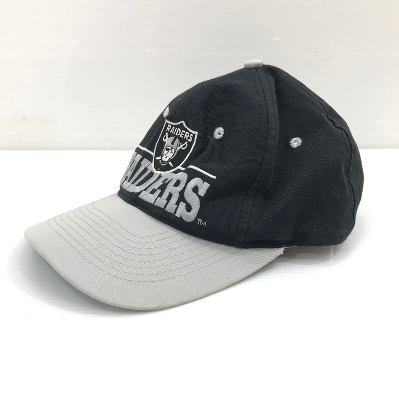 【現状渡し品】【メンズ】 RAIDERS レイダース 90'S LOGO CAP 台湾製 90年代 ロゴ キャップ 帽子 185-260925-na-46-tagh サイズ：ONE カラー：ブラック 万代Net店