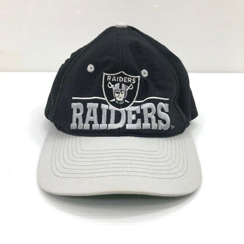 【現状渡し品】【メンズ】 RAIDERS レイダース 90'S LOGO CAP 台湾製 90年代 ロゴ キャップ 帽子 185-260925-na-46-tagh サイズ：ONE カラー：ブラック 万代Net店