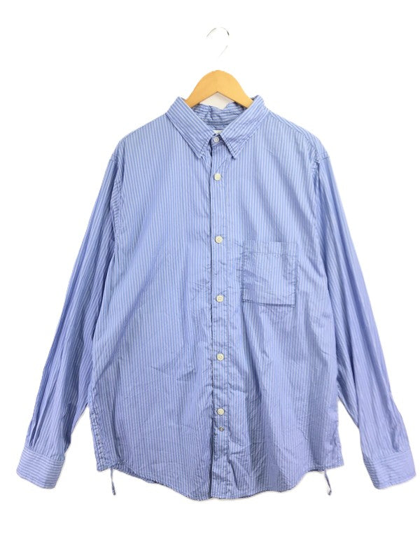 【中古品】【メンズ】 SANDWATERR サンドウォーター 25SS COTTON BROAD STRIPE RESEARCHED B.D.SHIRT SW-S0651 コットン ブロード ストライプ シャツ4 140-260917-rt-06-tagh サイズ：3 カラー：ブルー 万代Net店