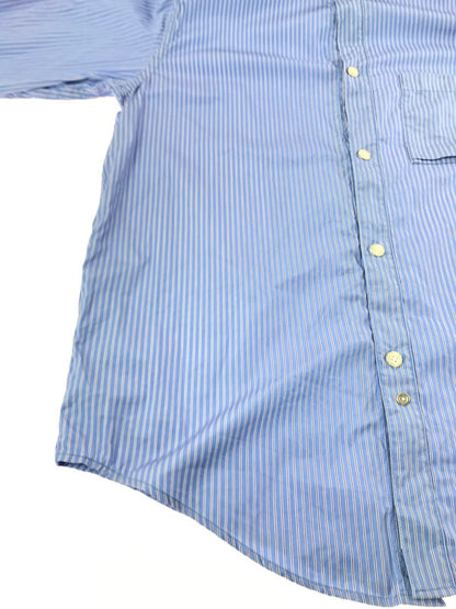 【中古品】【メンズ】 SANDWATERR サンドウォーター 25SS COTTON BROAD STRIPE RESEARCHED B.D.SHIRT SW-S0651 コットン ブロード ストライプ シャツ4 140-260917-rt-06-tagh サイズ：3 カラー：ブルー 万代Net店