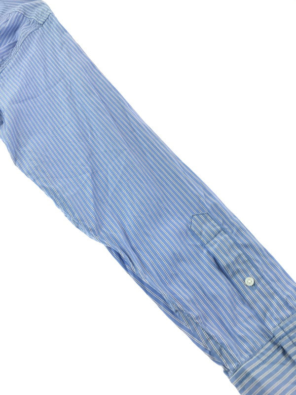 【中古品】【メンズ】 SANDWATERR サンドウォーター 25SS COTTON BROAD STRIPE RESEARCHED B.D.SHIRT SW-S0651 コットン ブロード ストライプ シャツ4 140-260917-rt-06-tagh サイズ：3 カラー：ブルー 万代Net店
