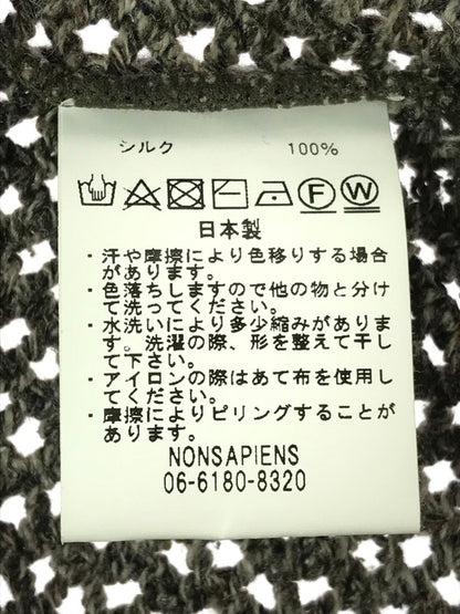 【中古品】【メンズ】 ANDER アンダー NONSAPIENS SILK MESH TOP BROWN シルク メッシュ トップ トップス 140-260917-rt-09-tagh サイズ：不明 下記参照 カラー：ブラウン 万代Net店