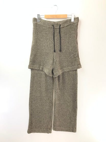 【中古品】【メンズ】 ANDER アンダー NONSAPIENS SILK MESH LAYER PANTS BROWN シルク メッシュ レイヤー パンツ ボトムス 151-260917-rt-22-tagh サイズ：不明 下記参照 カラー：ブラウン 万代Net店