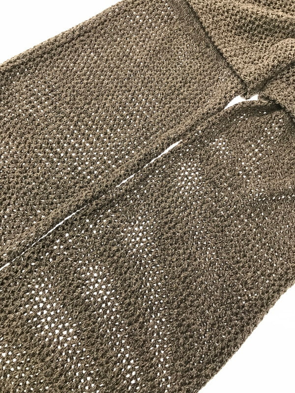 【中古品】【メンズ】 ANDER アンダー NONSAPIENS SILK MESH LAYER PANTS BROWN シルク メッシュ レイヤー パンツ ボトムス 151-260917-rt-22-tagh サイズ：不明 下記参照 カラー：ブラウン 万代Net店