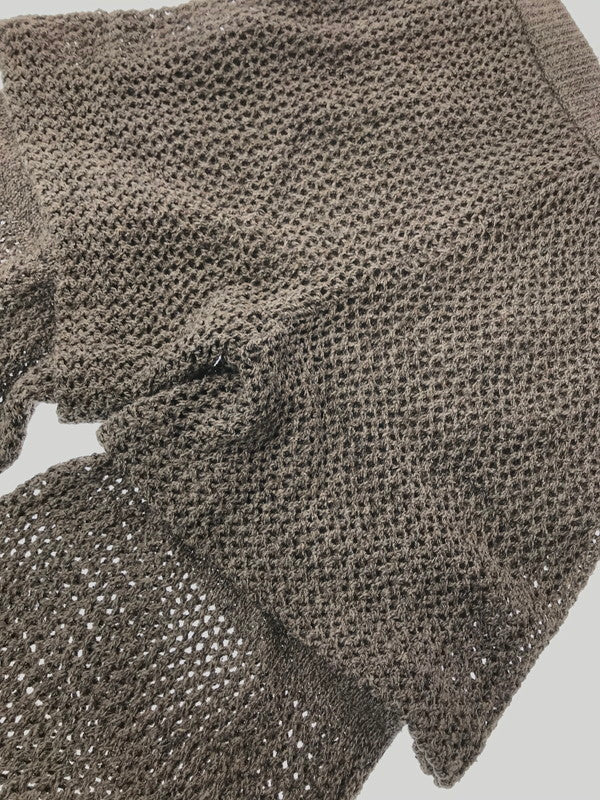 【中古品】【メンズ】 ANDER アンダー NONSAPIENS SILK MESH LAYER PANTS BROWN シルク メッシュ レイヤー パンツ ボトムス 151-260917-rt-22-tagh サイズ：不明 下記参照 カラー：ブラウン 万代Net店