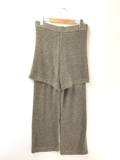【中古品】【メンズ】 ANDER アンダー NONSAPIENS SILK MESH LAYER PANTS BROWN シルク メッシュ レイヤー パンツ ボトムス 151-260917-rt-22-tagh サイズ：不明 下記参照 カラー：ブラウン 万代Net店