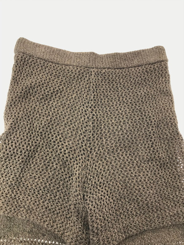 【中古品】【メンズ】 ANDER アンダー NONSAPIENS SILK MESH LAYER PANTS BROWN シルク メッシュ レイヤー パンツ ボトムス 151-260917-rt-22-tagh サイズ：不明 下記参照 カラー：ブラウン 万代Net店