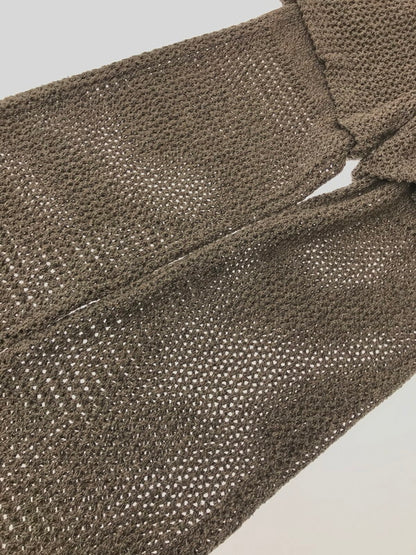 【中古品】【メンズ】 ANDER アンダー NONSAPIENS SILK MESH LAYER PANTS BROWN シルク メッシュ レイヤー パンツ ボトムス 151-260917-rt-22-tagh サイズ：不明 下記参照 カラー：ブラウン 万代Net店