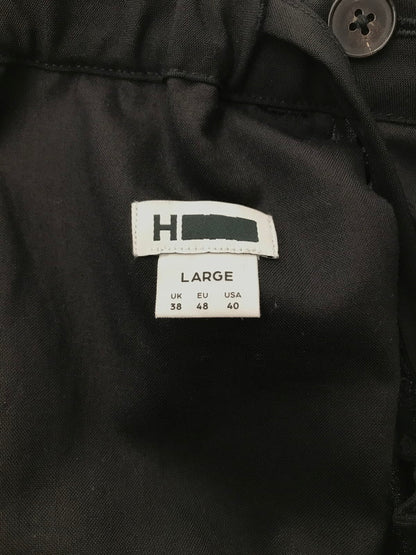 【中古品】【メンズ】 H BEAUTY&YOUTH UNITED ARROWS エイチ ビューティー＆ユース ユナイテッドアローズ WOOL GABARDINE OVERPANTS 1214-1-000127 158-260917-rt-28-tagh サイズ：L カラー：ブラック 万代Net店