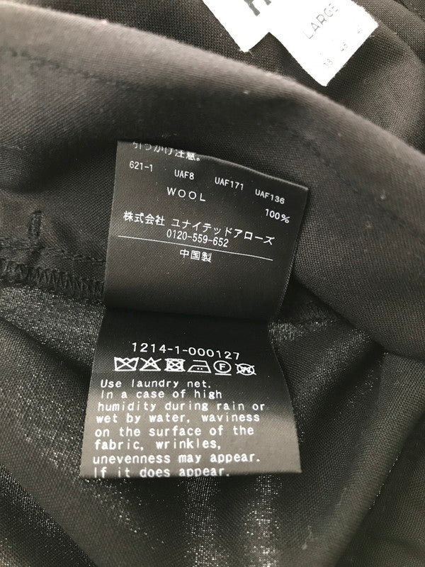 【中古品】【メンズ】 H BEAUTY&YOUTH UNITED ARROWS エイチ ビューティー＆ユース ユナイテッドアローズ WOOL GABARDINE OVERPANTS 1214-1-000127 158-260917-rt-28-tagh サイズ：L カラー：ブラック 万代Net店