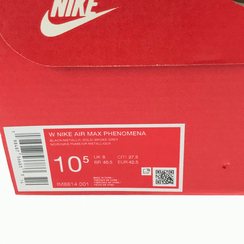 【中古品】【メンズ】 NIKE ナイキ W AIR MAX PHENOMENA IM8814-001 ウィメンズ エアマックス フェノメナ ローファー 靴 166-260912-na-11-tagh サイズ：27.5cm US 10.5 カラー：BLACK METALLIC GOLD 万代Net店