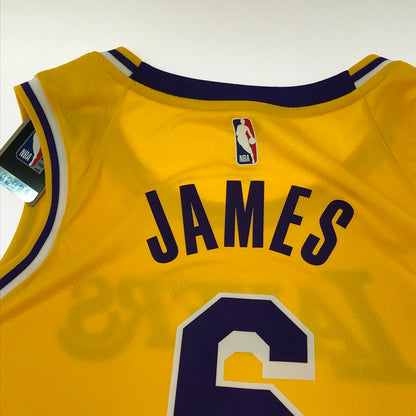 【中古美品】【メンズ】 NIKE ナイキ LEBRON JAMES GAME SHIRT CW3669-738 レブロン ジェームズ ゲームシャツ トップス 148-260912-na-29-tagh サイズ：2XL カラー：イエロー 万代Net店