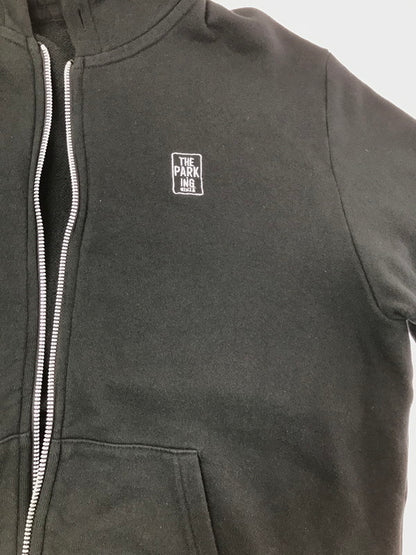 【中古品】【メンズ】 THE PARK GINZA ザ パーキング銀座 ZIP UP HOODIE ジップアップ フーディー パーカー 142-260915-na-20-tagh サイズ：L カラー：ブラック 万代Net店