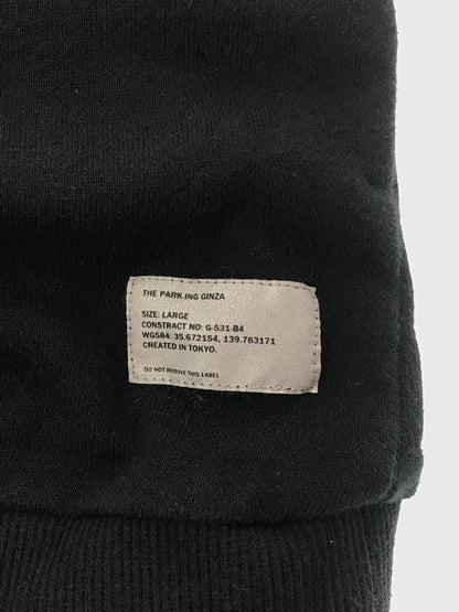 【中古品】【メンズ】 THE PARK GINZA ザ パーキング銀座 ZIP UP HOODIE ジップアップ フーディー パーカー 142-260915-na-20-tagh サイズ：L カラー：ブラック 万代Net店