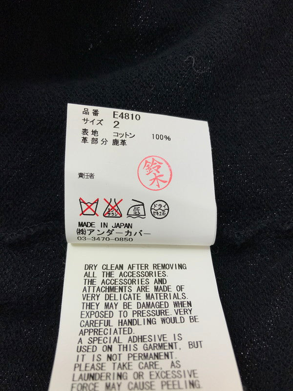 【中古品】【メンズ】 UNDERCOVERISM アンダーカバーイズム LESS BUT BETTER期 10SS ZIP UP HOODIE E4810 ジップアップ フーディー パーカー 140-260915-na-19-tagh サイズ：2 カラー：ブラック 万代Net店